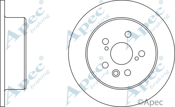 APEC BRAKING Тормозной диск DSK361